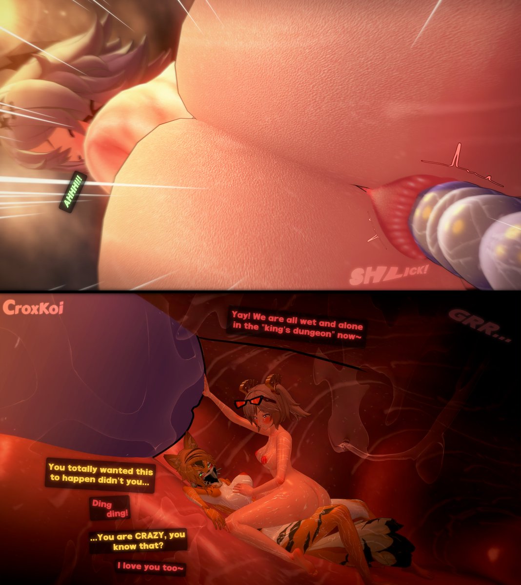 Monthly winner of September 2025!  

After Spending a long time inside Burnice, is time to Caesar to make things even, by punishing the now tiny Burnice and Pulchra~