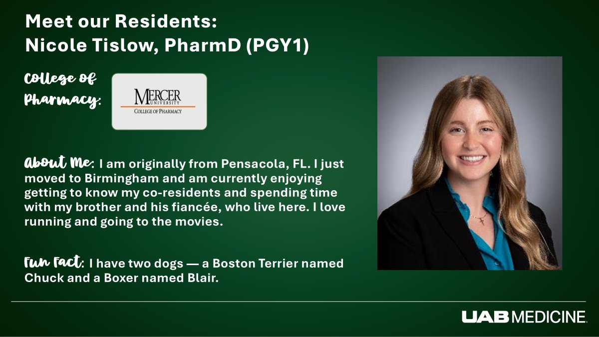 UAB Hospital Pharmacy Residency tweet media