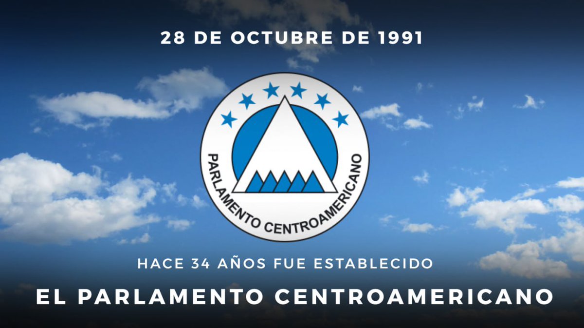 🗓 #TalDíaComoHoy en 1991, se estableció el #PARLACEN, por acuerdo entre los Gobiernos de Costa Rica, El Salvador, Guatemala, Honduras y Nicaragua.
¡Expresamos la más sincera felicitación a los países miembros por el aniversario del PARLACEN! Les deseamos bienestar y prosperidad!