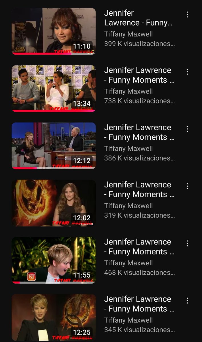 todoxjlaw's tweet image. I just want to tell you Jennifer Lawrence that you and this YouTube page made me happy for many years
