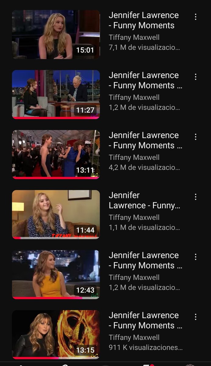 todoxjlaw's tweet image. I just want to tell you Jennifer Lawrence that you and this YouTube page made me happy for many years