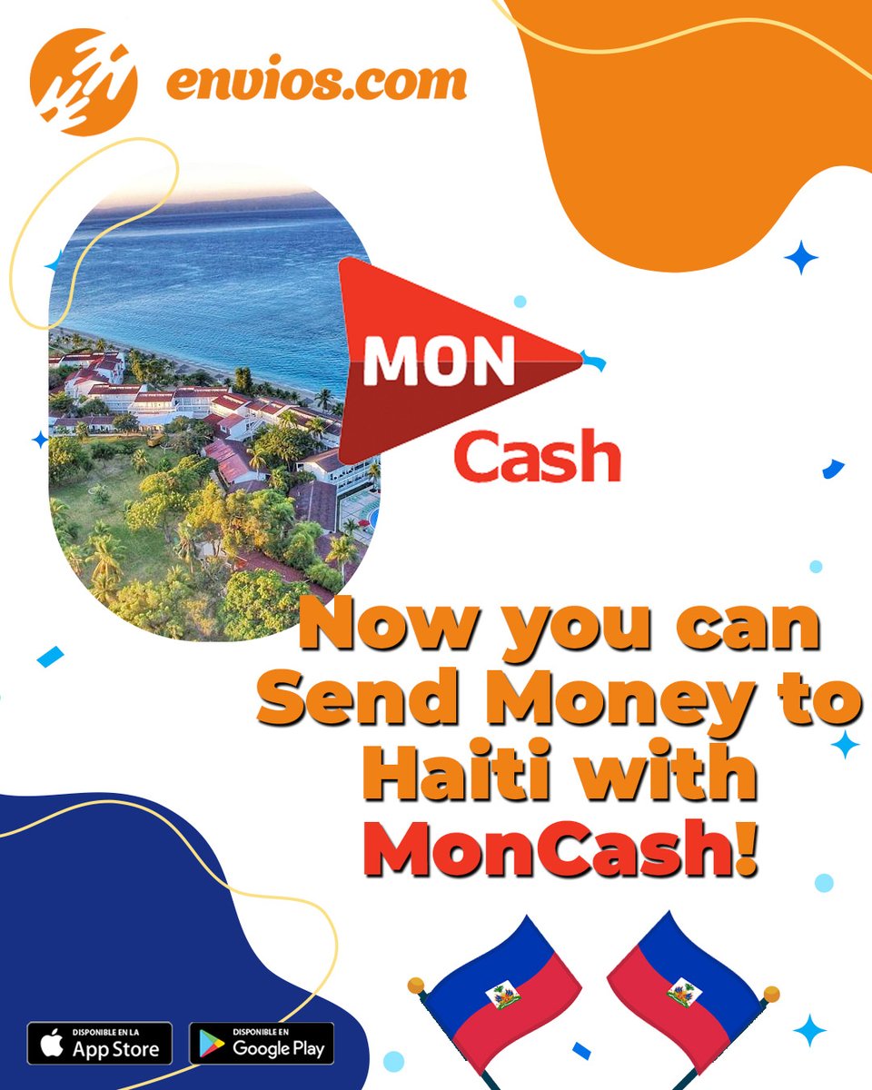 Send Money to #MonCash  in #Haiti with Envios.com! 🇭🇹

Get the App:
👉 envios.com/open