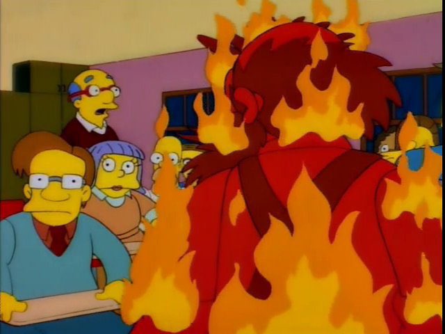 Help! Please help me!

Willie, please! Mr. Van Houten has the floor.

I, for one, would like to see the cafeteria menus in advance... so parents can adjust their dinner menus accordingly.

I don't like the idea of Milhouse having two spaghetti meals in one day.

#TheSimpsons