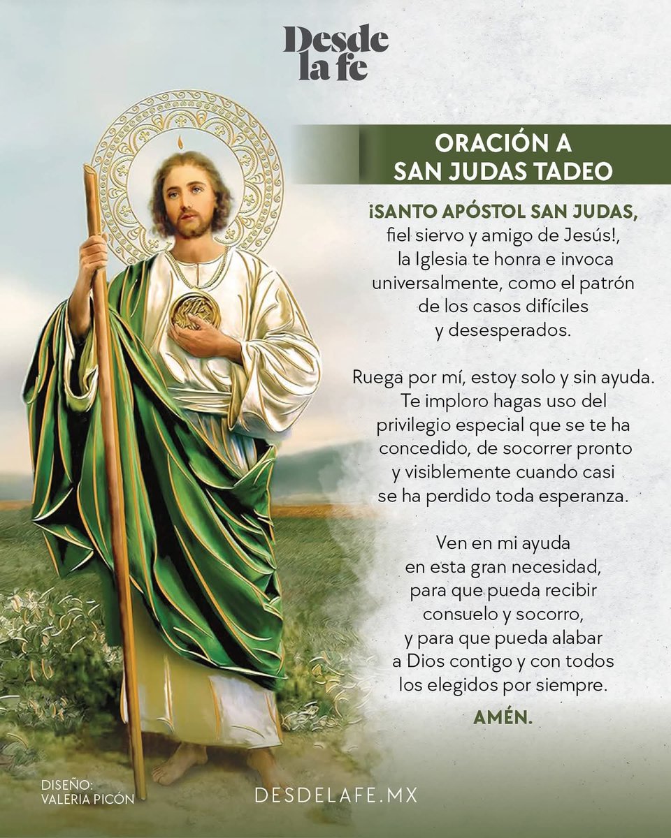 San Juditas Tadeo!!!!
🙏Ruega por nosotros ✨❣️
