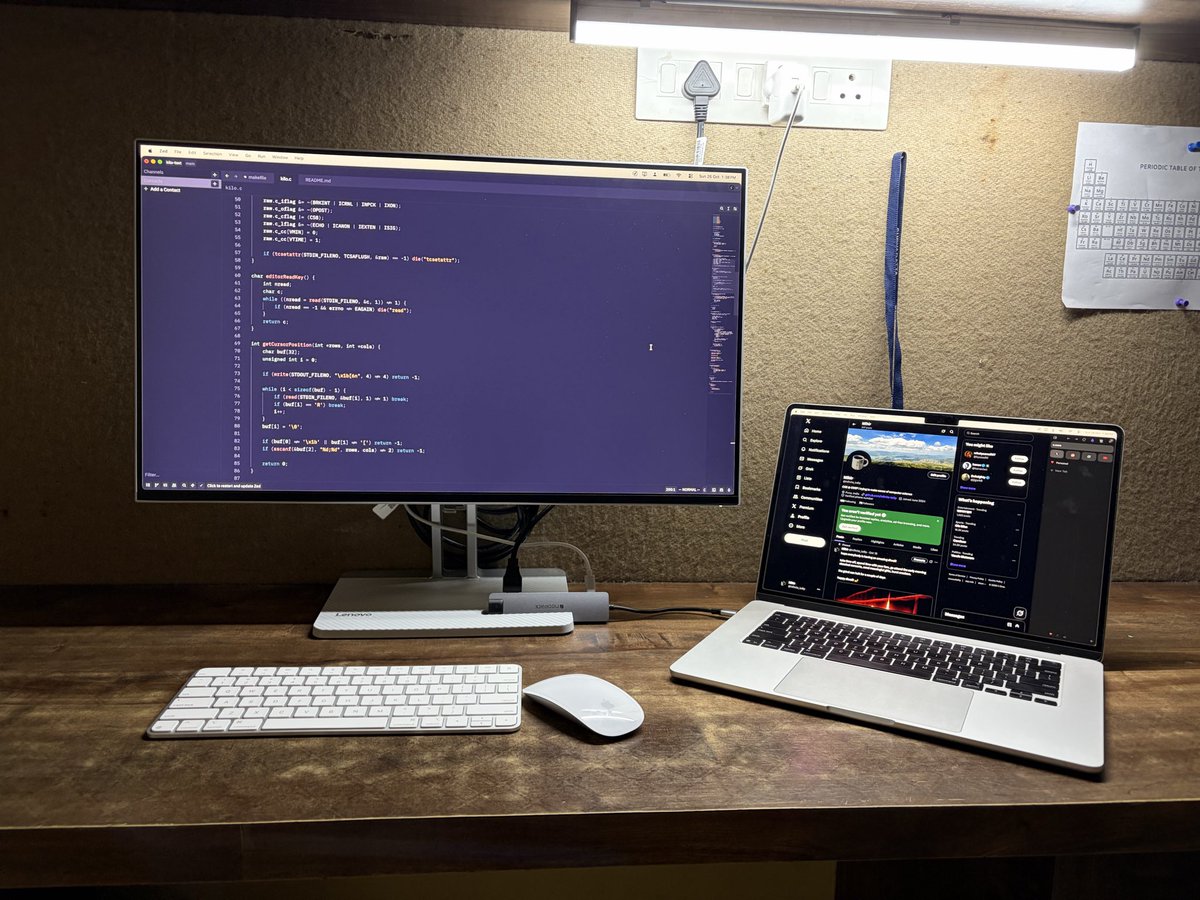 infinite_lo0p's tweet image. this is where I code from btw (ignore the Magic Mouse)