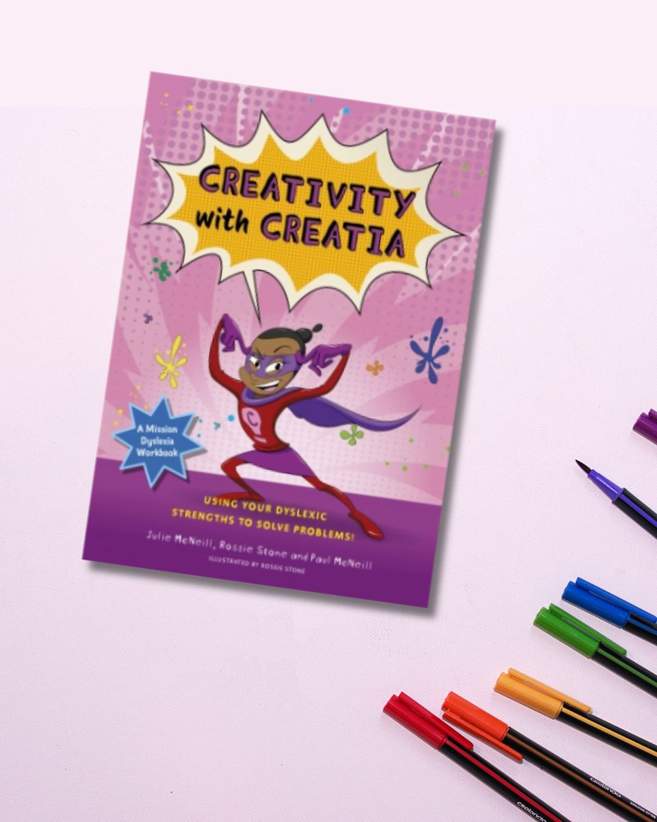 "A vibrant, illustrated workbook designed for dyslexic learners." Rosie Watch, Expert Reviewer

<a href="/DyslexiaMission/">Mission Dyslexia</a> Creativity with Creatia (7+/9+/11+) by Julie McNeill, Paul McNeill, Illustrated by Rossie Stone, <a href="/JKPAutism/">JKP Autism</a>

Discover the series:
lovereading4kids.co.uk/book/978183997…