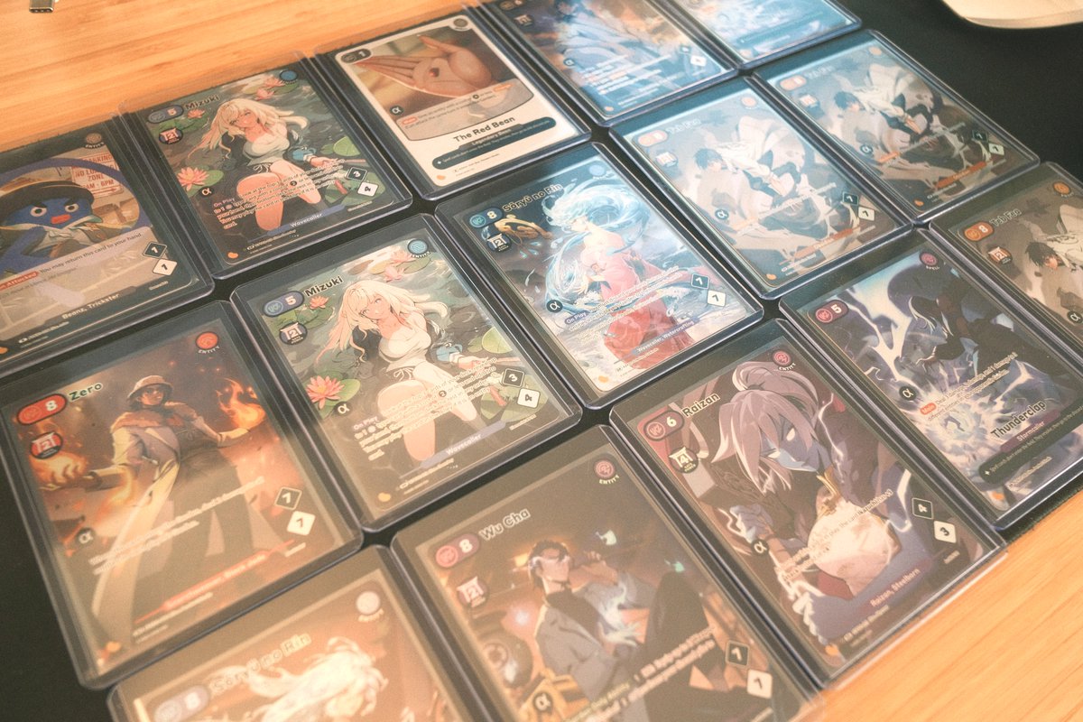 Thank you <a href="/AzukiTCG/">Official Azuki TCG</a>!❤️

The boys ran home from the bus just as excited as I was. Each with their own alpha box. The experience of ripping open packs was magical - you could tell from their excitement. 

And rush of seeing their eyes open wide when they pulled a last card rare ...