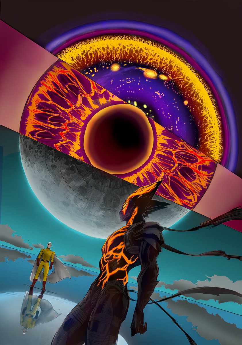 refboy6914's tweet photo. Saitama vs Garou ( One punch man )

#OnePunchMan 
#onepunchmanseason3 
#saitama 
#garou 
#krita 
#mangacoloring https://t.co/z4GZAx5azt