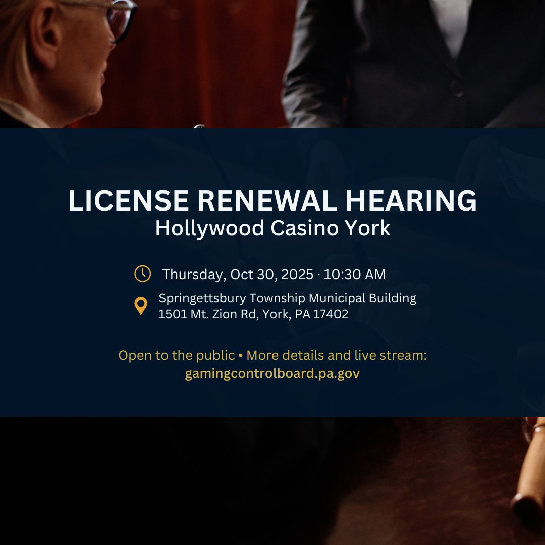 Pennsylvania Gaming Control Board tweet media