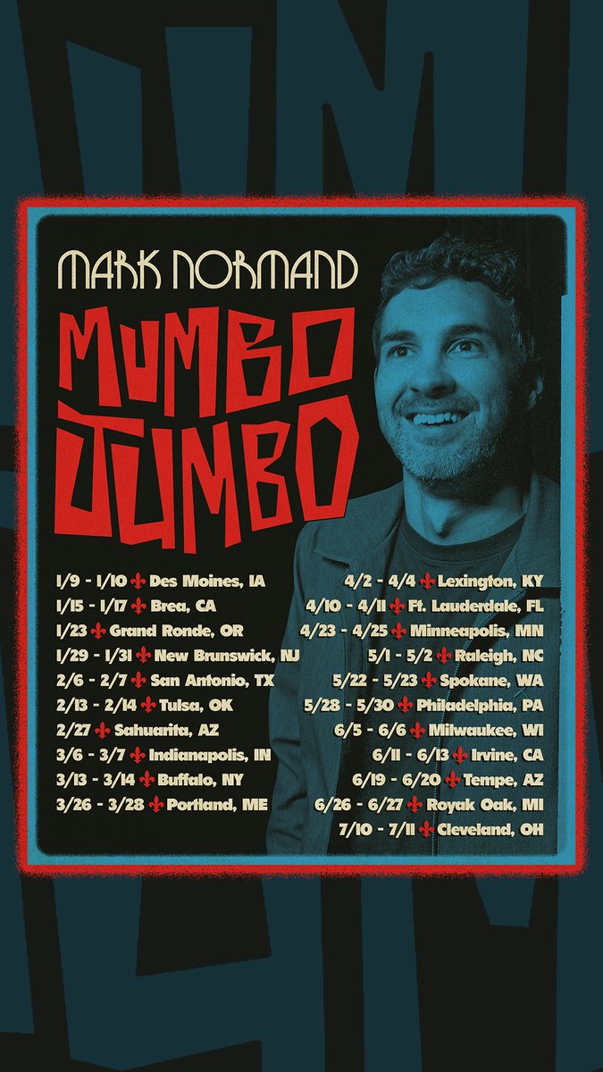 Tourrettes!! See you out there kooks. Comedy! punchup.live/marknormand/ti…