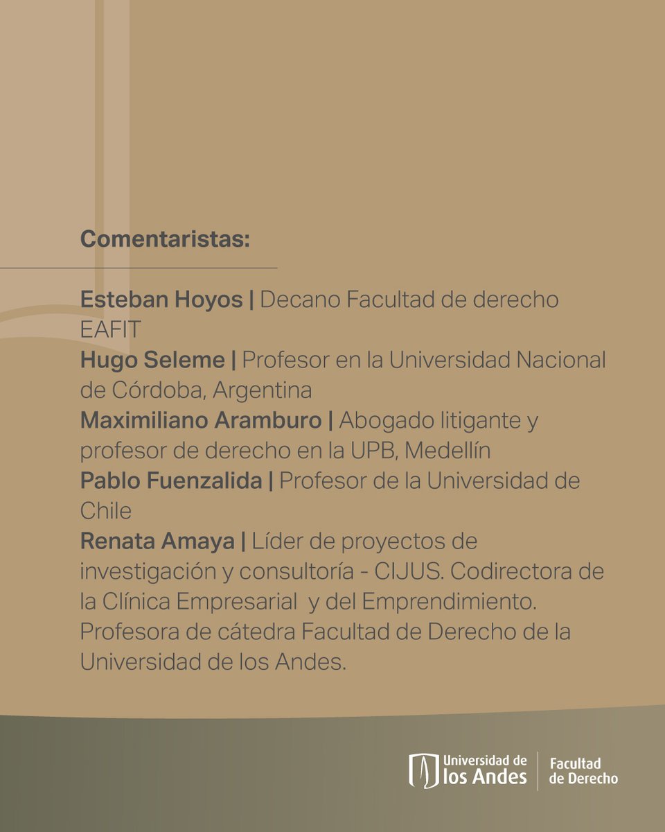 #DerechoAbiertoUniandes | Relanzamiento del libro Ética profesional del abogado: debates y tensiones. 
📚 Una obra que propone fortalecer el debate latinoamericano sobre la ética profesional del abogado.🗓️30 de oct | 🕔5:00 p.m. | Virtual🔗 bit.ly/45NtGqU <a href="/CijusUniandes/">CIJUS</a>