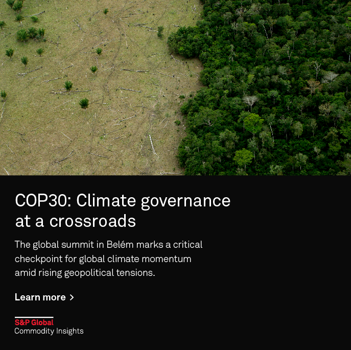 🌳 🌎 As climate talks move to Belém, #COP30 will serve as a critical checkpoint for global climate momentum amid rising geopolitical &amp; trade tensions. ⚠️ 📈 
spglobal.com/commodity-insi…
⚡ This special interactive report explores the key themes of the global climate summit🏭 💸
