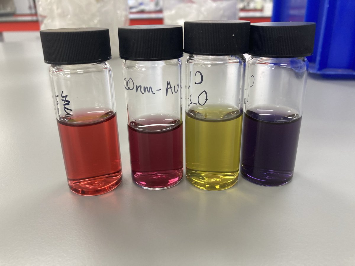 Always a pleasure to see the gold and gold-silver nanoparticles produced during part 3 physical chemistry labs