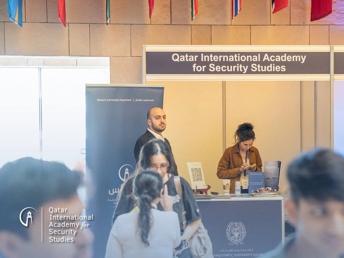 سعدنا في أكاديمية قطر الدوليّة للدراسات الأمنيّة بالمشاركة اليوم في معرض التوظيف بجامعة جورجتاون في قطر 
Today, Qatar International Academy for Security Studies (QIASS) was delighted to take part in Georgetown University in Qatar’s Career Fair 2025.

<a href="/GUQatar/">Georgetown University in Qatar</a>
