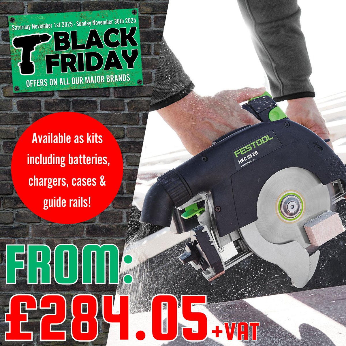 protradeuk's tweet image. Compact and lightweight the Festool HKC55 Circular Saw is the perfect portable saw for rip and cross cutting. Plus it's available at a discounted price during our Black Friday sale!

protrade.co.uk/?s=HKC55+18V

#festool #blackfridaydeals #powertools #festoolme #tradesman
