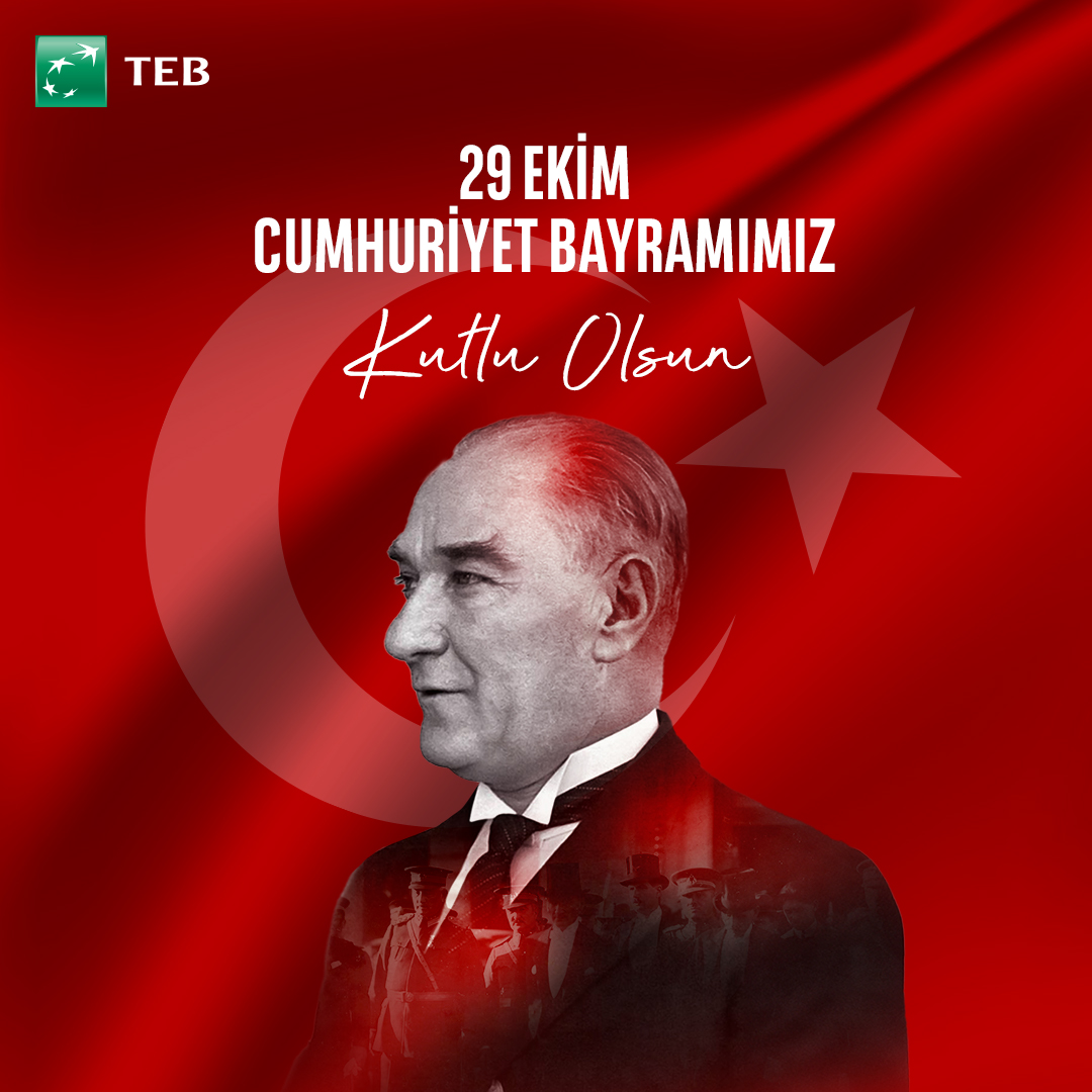 Cumhuriyetimizin 102. yılında, kurucumuz Gazi Mustafa Kemal Atatürk başta olmak üzere, tüm kahramanlarımızı saygı ve minnetle anıyoruz.

29 Ekim Cumhuriyet Bayramımız kutlu olsun.