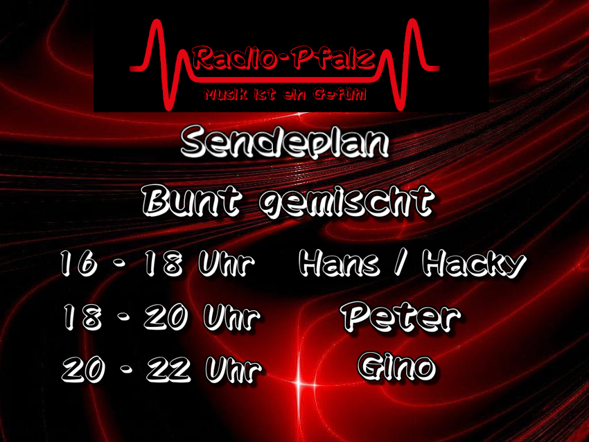 Wo gibt es die Abwechslung? Natürlich bei radio-pfalz.com . Wir freuen uns auf euren Besuch und sind sicher das auch für euch wieder etwas dabei ist. Auf los geht's los.