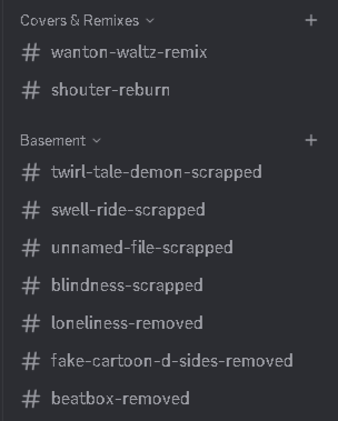 fnf_sunlight's tweet photo. We scrapped some songs from the SOH cause we didn't had an idea how to turn them to life. These songs won't be in the game, but the left progress of them can be shown in youtube sometime.

#thesunlightteam #substanceofhappiness #suicidemouse #fnfmod #fridaynightfunkin https://t.co/QZKk4DN90N