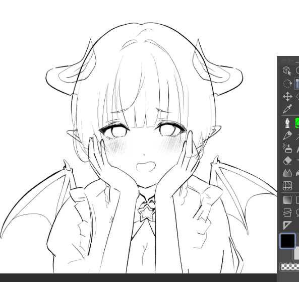 お風呂が溜まる10分とかしか現状お絵かきは出来ないことも多いんですが、やっぱりお絵かきはたのしい☺️☺️ 描いている間没入して集中する時間は最高にしあわせっ! 