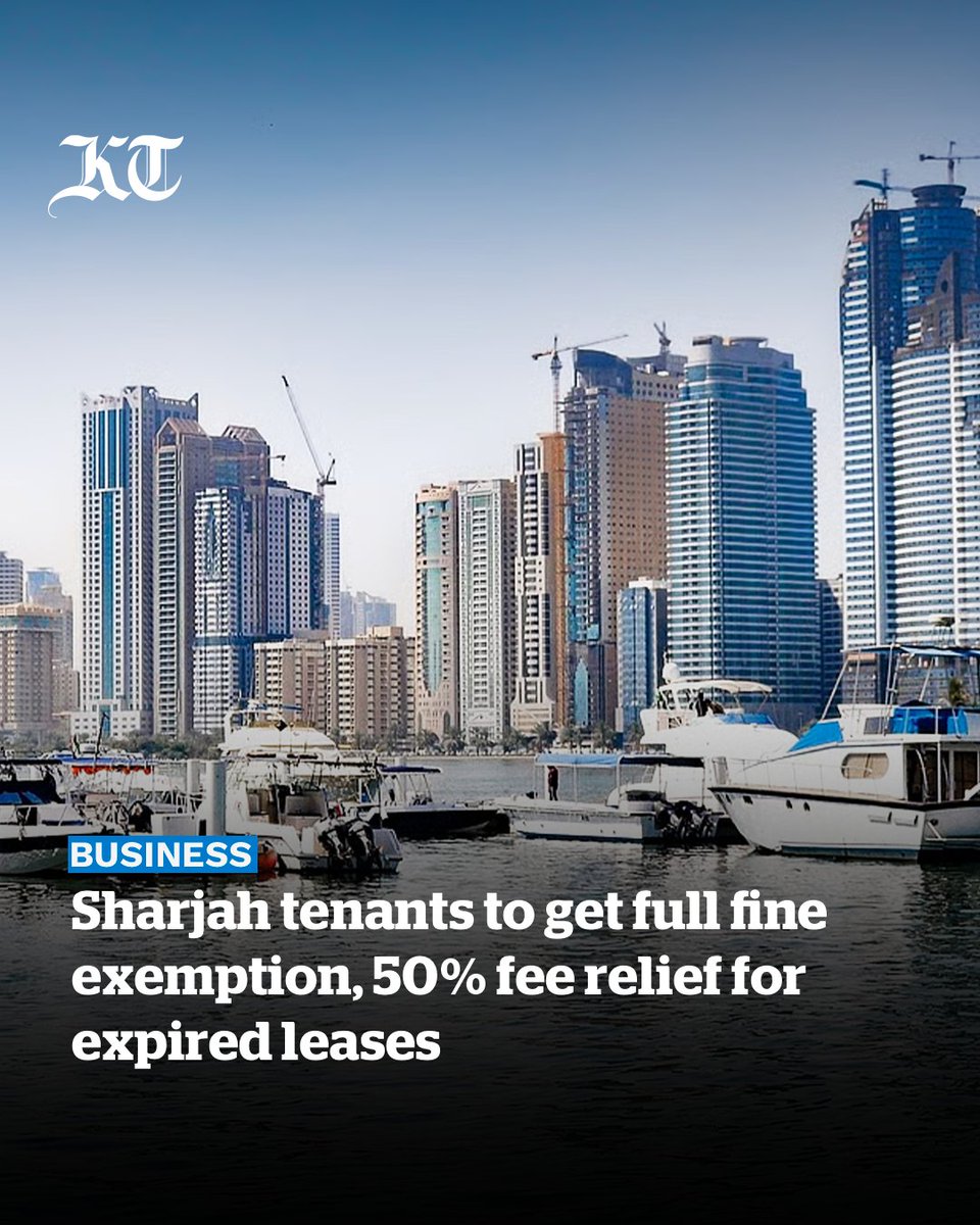 khaleejtimes's tweet image. The #Sharjah Executive Council on Tuesday approved a settlement for unauthorised #lease contracts in the emirate, covering agreements signed before the implementation of Law No. (5) of 2024 on #realestate leasing and its executive regulations.

khaleejtimes.com/business/prope…