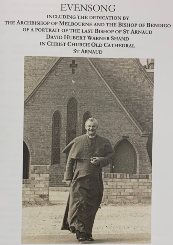 AustAnglican's tweet photo. 28 October 1976: the Rt Rev David Hubert Warner Shand (1921-2011) resigns after nearly 3 years as 3rd and last Bishop of St Arnaud (VIC), having guided it towards amalgamation with the Diocese of Bendigo #anglican #49years The Diocese of St Arnaud ceased to exist 1 January 1977. https://t.co/vs1Z5xZY07