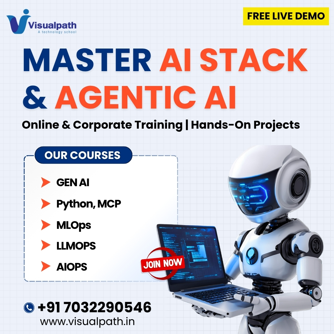 VisualpathPro's tweet image. ๐ค Master AI Stack & Agentic AI Training!
๐ Build your future with the latest AI technologies
๐ Courses Covered:
โจ Gen AI
๐ป Python, MCP
โ๏ธ MLOps
๐คฏ LLMOps
๐ง AIOps
๐ Call/WhatsApp: +91 7032290546
๐ Visit: visualpath.in
#AIStack #AgenticAI #GenAI #MLOps #NEW