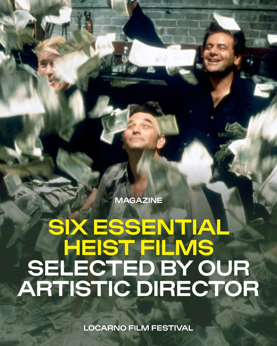Want to get rich fast using your brain and some muscle? Let’s dig, crawl, crack a safe, and get out silentl. With lots of cash.

Six essential heist movies, selected by Locarno’s Artistic Director Giona A. Nazzaro: shorturl.at/tjxGv
