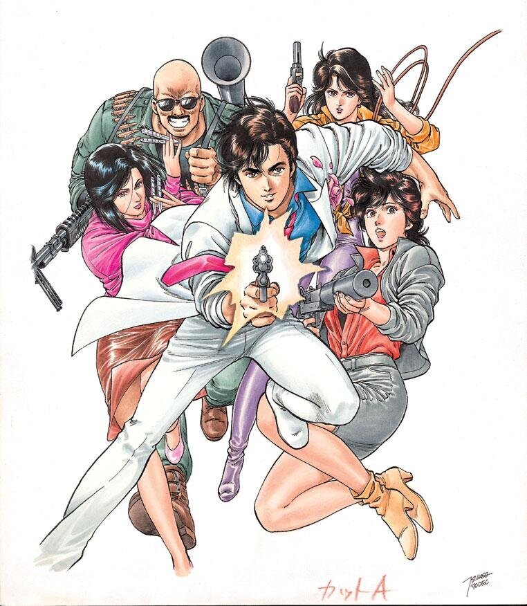 漫画「シティーハンター」原画展が東京・上野の森美術館で、400点以上