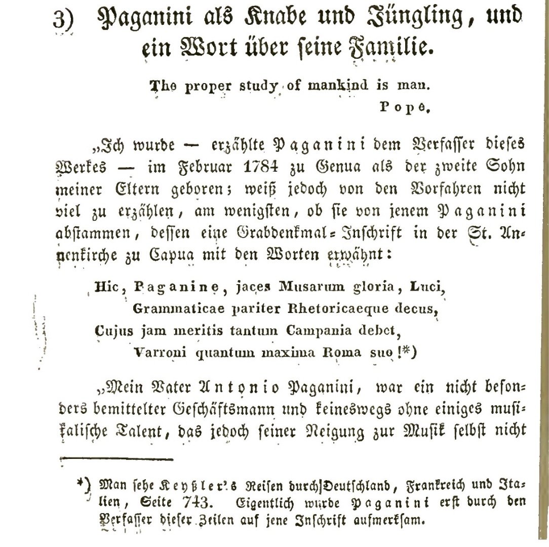 YuNuo23070's tweet photo. "I was," Paganini recounted to the author of this work, "born in Genoa in February 1784 as the second son of my parents''
Paganini didn't know his birthday was October 27th.He always thought his birthday was February 17th https://t.co/oGgK6jbBdZ