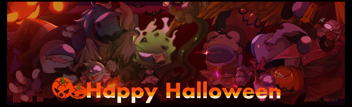 I draw two arts for the halloween, the first one is about all my OCs, the second one is with my friends OCs (the OCs belong to <a href="/crewmatesss/">crewmatess</a> <a href="/OK_Ohmidus/">Ohm_Kung</a>, jurassicglitchy, myself, <a href="/Yahho_Y/">Ahinoa Y</a> <a href="/just_sabru/">just_sabru</a> <a href="/Trashytpoop/">Trash</a>, vihrintu)
#AmongUs #amongusoc #amongusart #amongusfanart