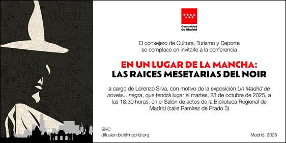 Lorenzo Silva (@vilasilva) on Twitter photo Esta tarde, acto de reivindicación mesetaria en la Biblioteca Regional de Madrid.
Están invitados incluso —o sobre todo— aquellos para los que «mesetario» es adjetivo que implica desdoro.
Y por supuesto, los que ya saben que la Meseta es luz, aire limpio y horizonte profundo. Esta tarde, acto de reivindicación mesetaria en la Biblioteca Regional de Madrid.
Están invitados incluso —o sobre todo— aquellos para los que «mesetario» es adjetivo que implica desdoro.
Y por supuesto, los que ya saben que la Meseta es luz, aire limpio y horizonte profundo.