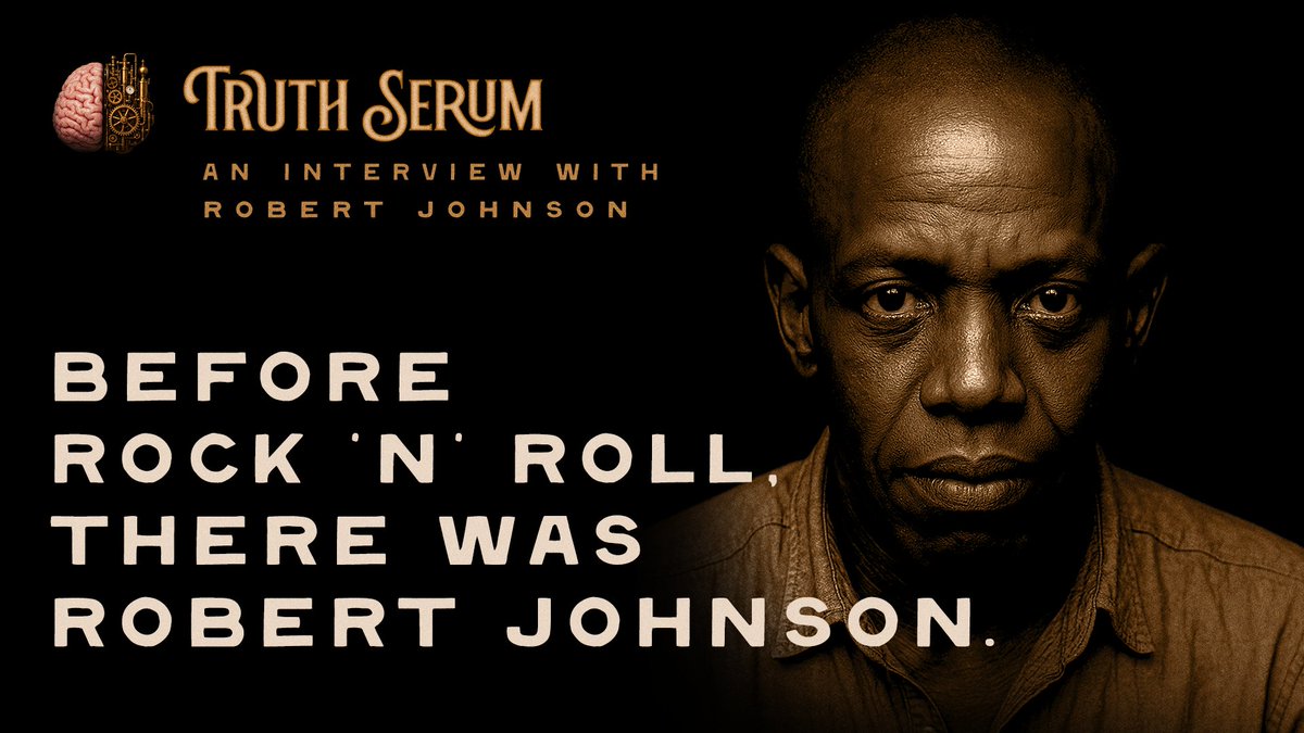 TruthSProject's tweet image. Robert Johnson sits down for Truth Serum.

He talks music, myth, pain, and the price of genius — the truth behind the crossroads and the sound that shaped the world.

Listen now on Spotify or Apple at Truth Serum Podcast

Visit the website at truthserumproject.com/episode-3…