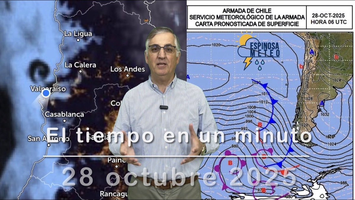 El tiempo en un minuto para la región Valparaíso y Santiago para hoy martes 28 de octubre 2025

youtu.be/NkHtT3vTjd0

Que tengas un excelente día!!!