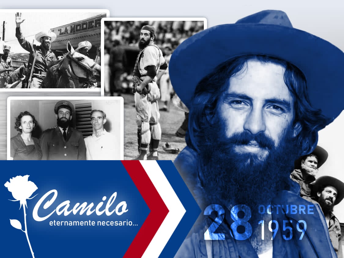 🕊️ Cada 28 de octubre, Cuba lanza flores al mar.  
Camilo no se ha ido. Vive en la historia, en el pueblo, en la Revolución. Fidel lo dijo:  
«Camilo fue el más querido de los combatientes.»
Hoy reafirmamos el compromiso de mantener viva su memoria y su legado.  
 #CamiloVive 🇨🇺