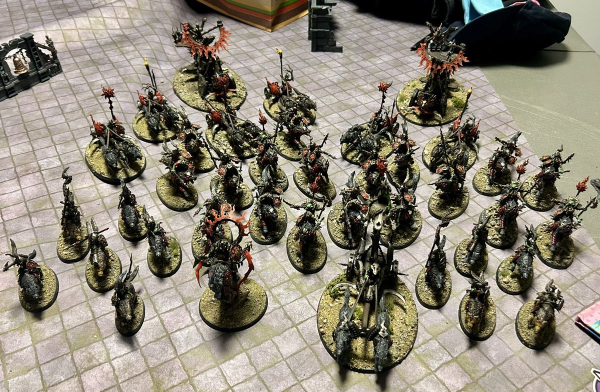 Runeaxe Teams Tournament this weekend and I have just got the last unit completed after nearly 4 weeks of painting. Such a stunning army and a dream to play as well. #WarhammerCommunity #warmongers #ageofsigmar