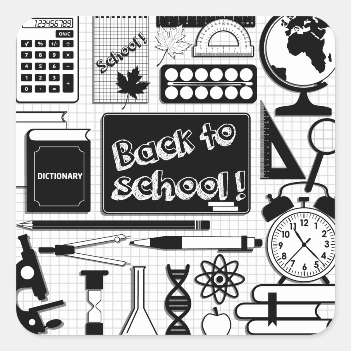 DianeAuriemma's tweet image. Back To School Sticker zazzle.com/back_to_school… via @zazzle 
#BlackandWhiteSticker  
#SchoolStickers 
#SchoolItems  
#Zazzle