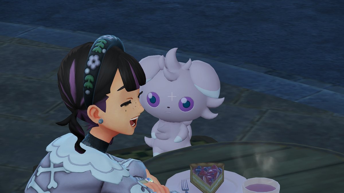 Treating Esther to cake, she is so polite and dont make a fuss