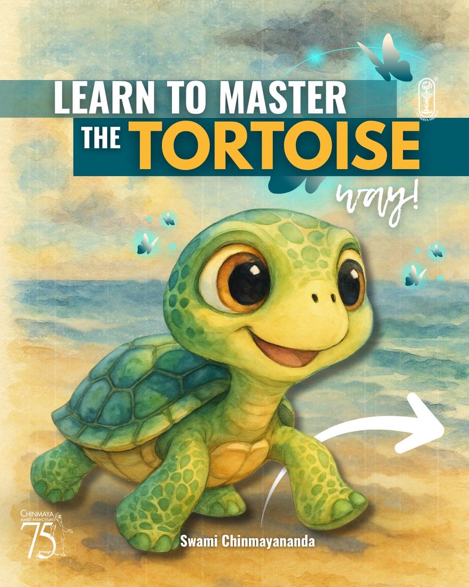 Chinmayananda's tweet image. Learn to master the tortoise way! Can you pull back like the tortoise today and everyday? Comment below!

#masteryourmind #protectyourself #mindfulnessmatters #mindmanagement #mentalclarity #spiritualintelligence #strongmind #wordsofwisdomfortoday #selfdiscipline