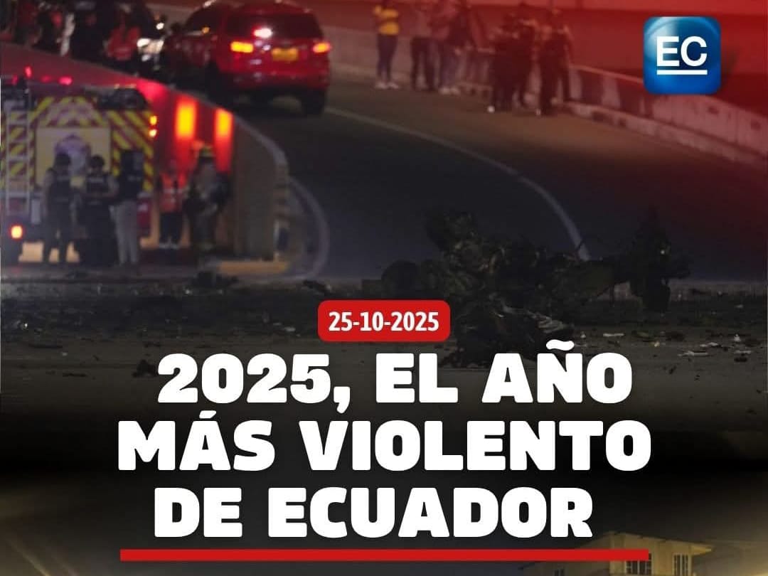 7439 ASESINATOS de enero a octubre del 2025,  eso significa 48 HOMICIDIOS por cada 100.000 habitantes, este año terminará siendo el MÁS VIOLENTO de la historia del Ecuador.