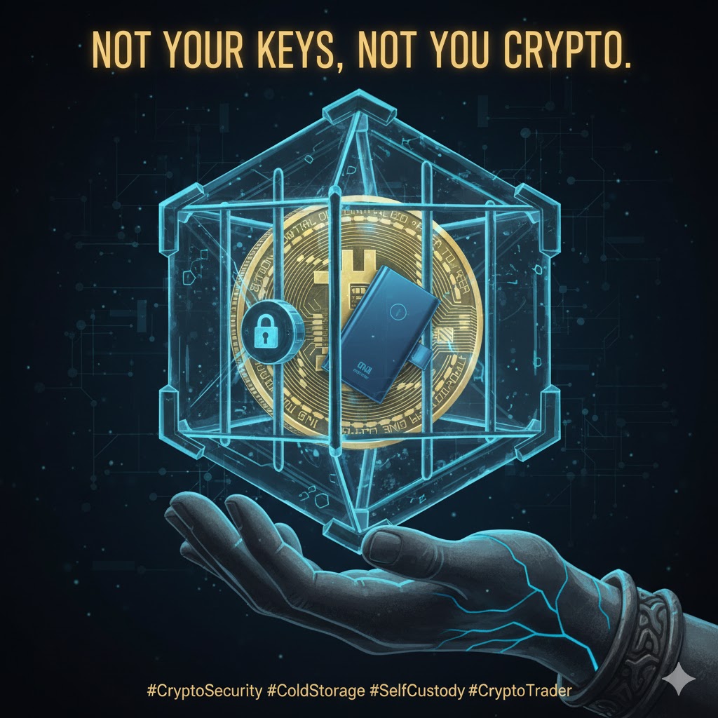 the_MO_show_pod's tweet image. GM friends.  

For generational wealth in the digital age, you need a vault. Secure your assets with a cold storage wallet so they are truly yours, offline, and untouchable by hackers. It&apos;s the ultimate form of self-custody.
#CryptoSecurity #ColdStorage #SelfCustody #CryptoTrader