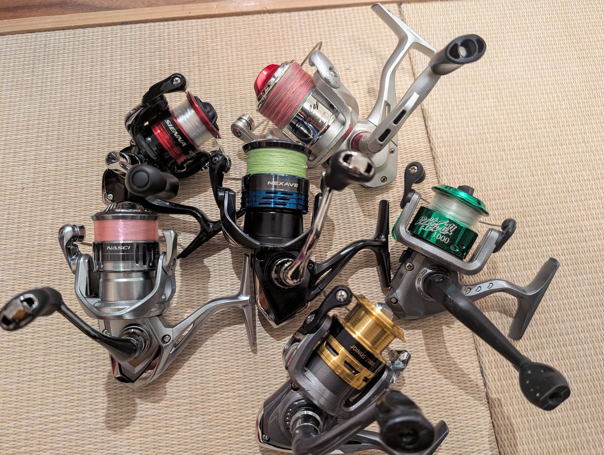 リール増えたなあ
レンジャースピンはぶっ壊れたけど