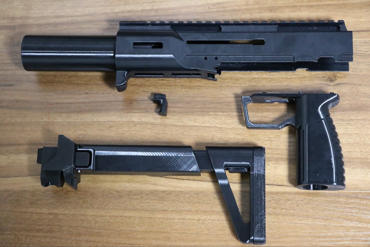 活かす3DプリンターAirsoft ブースではKSC Vz61 スコーピオンGBBの