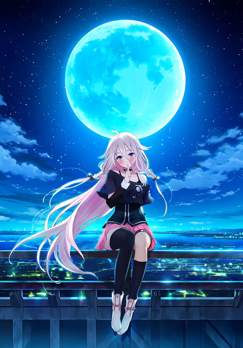 amano_senn's tweet image. 嘘を隠すには、静かな夜が似合う。
#夜咄ディセイブ #IA #CeVIO