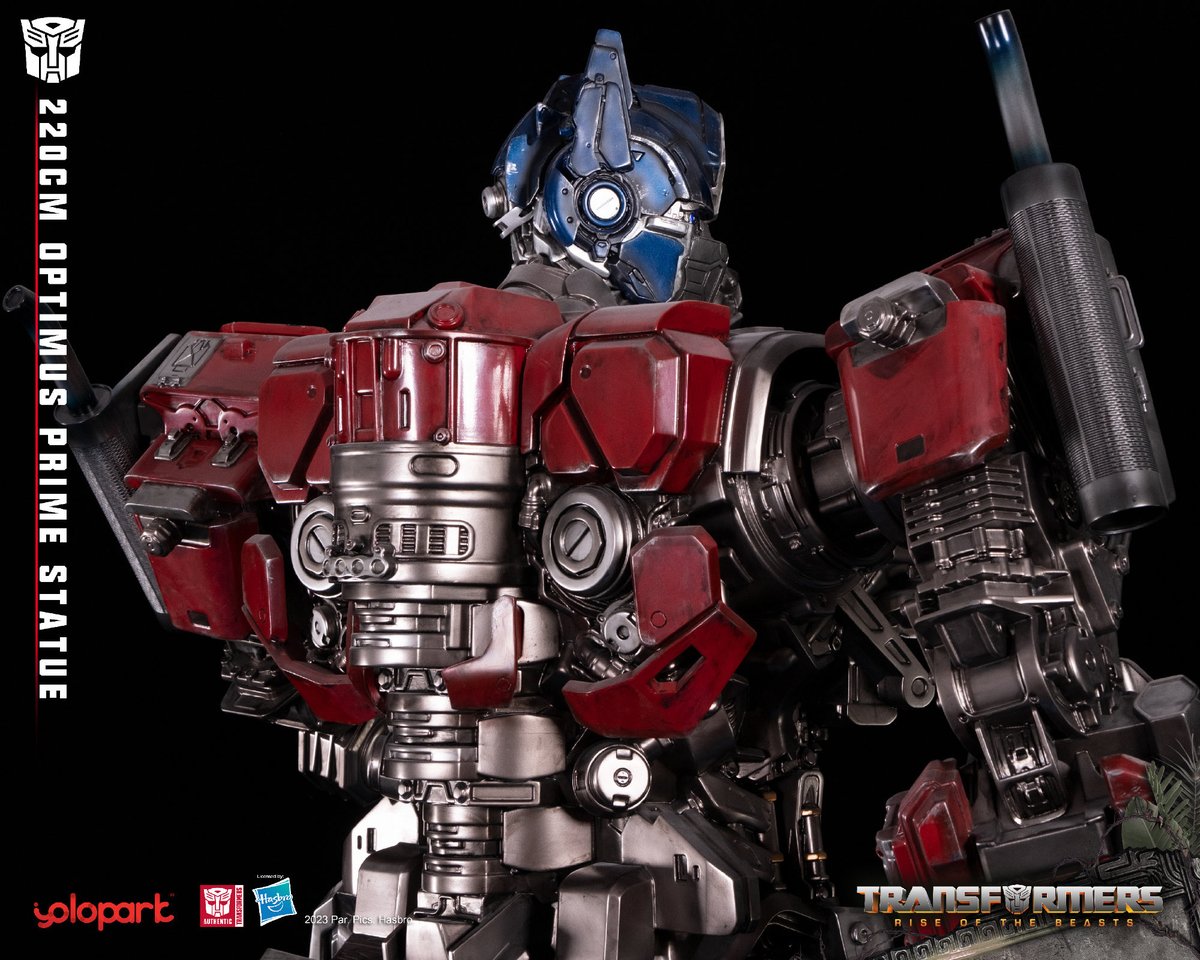 Talib1980's tweet photo. New from Hasbro and YOLOPARK 2.2-meter Optimus Prime statue from ‘Transformers: Rise of the Beasts.
#YOLOPARK #optimusprime #riseofthebeasts #rotb #yoloparkoptimusprime #Transformers #Hasbro #TransformersComics #TransformersTimelines #TransformersToys #MoreThanMeetsTheEye https://t.co/9gCLlck8G3