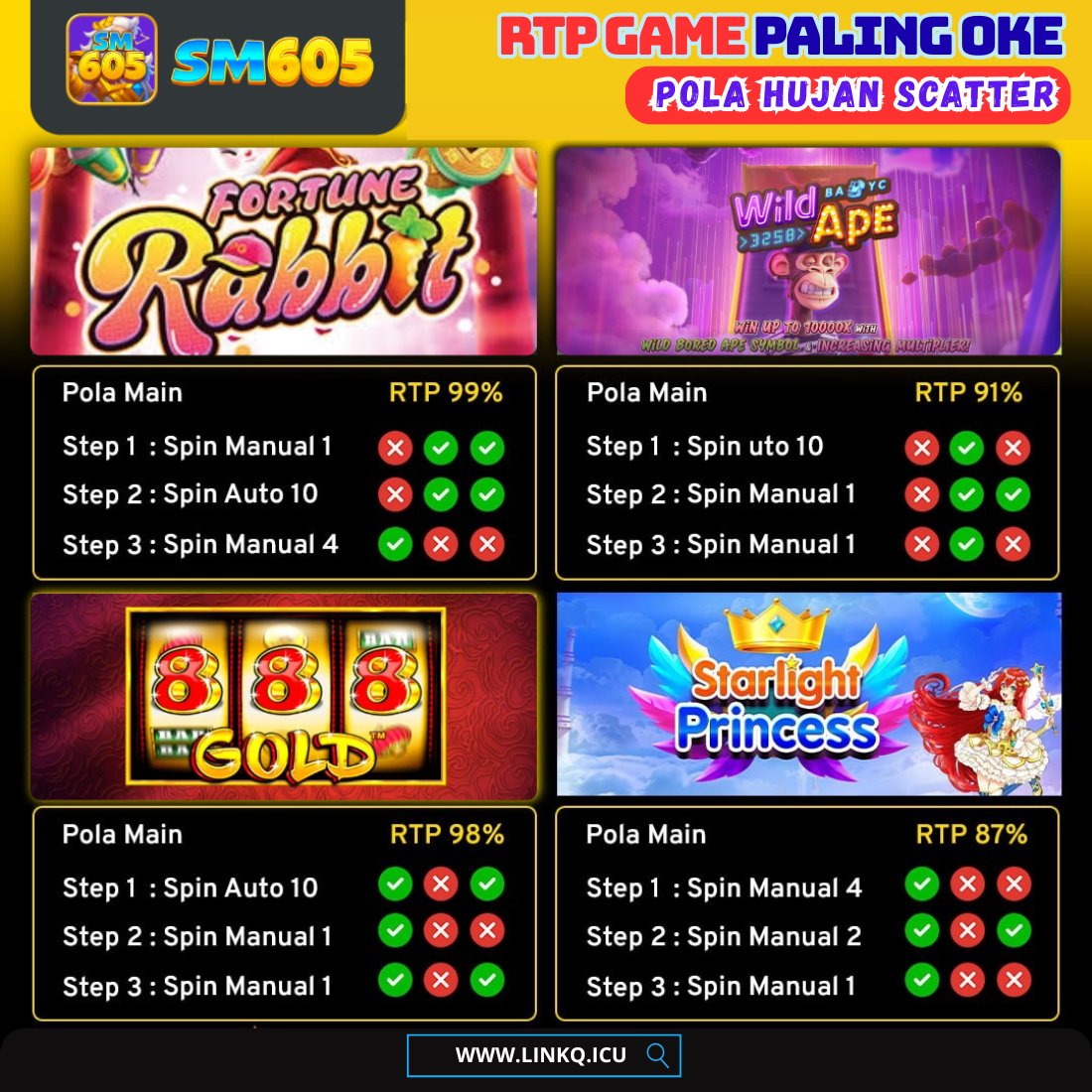 GameQt777's tweet photo. Yuk, jadikan selasa ini berwarna bosq. 🫰
Soalnya, ada bocoran POLA SLOT GACOR nih, banjir scatter bosq. 

Caranya? 🤔 
Buruan buka Apk PT777/SM605, trs ikutin pola di gambar!! 

Mw Join? Yuk lgsg ksni: 👇
🌐 https://t.co/tX6iZzJzGt

AYO #FOCUS1stWIN ya.
#SlotOnline #RTPGacor https://t.co/e3O0mPXi3S