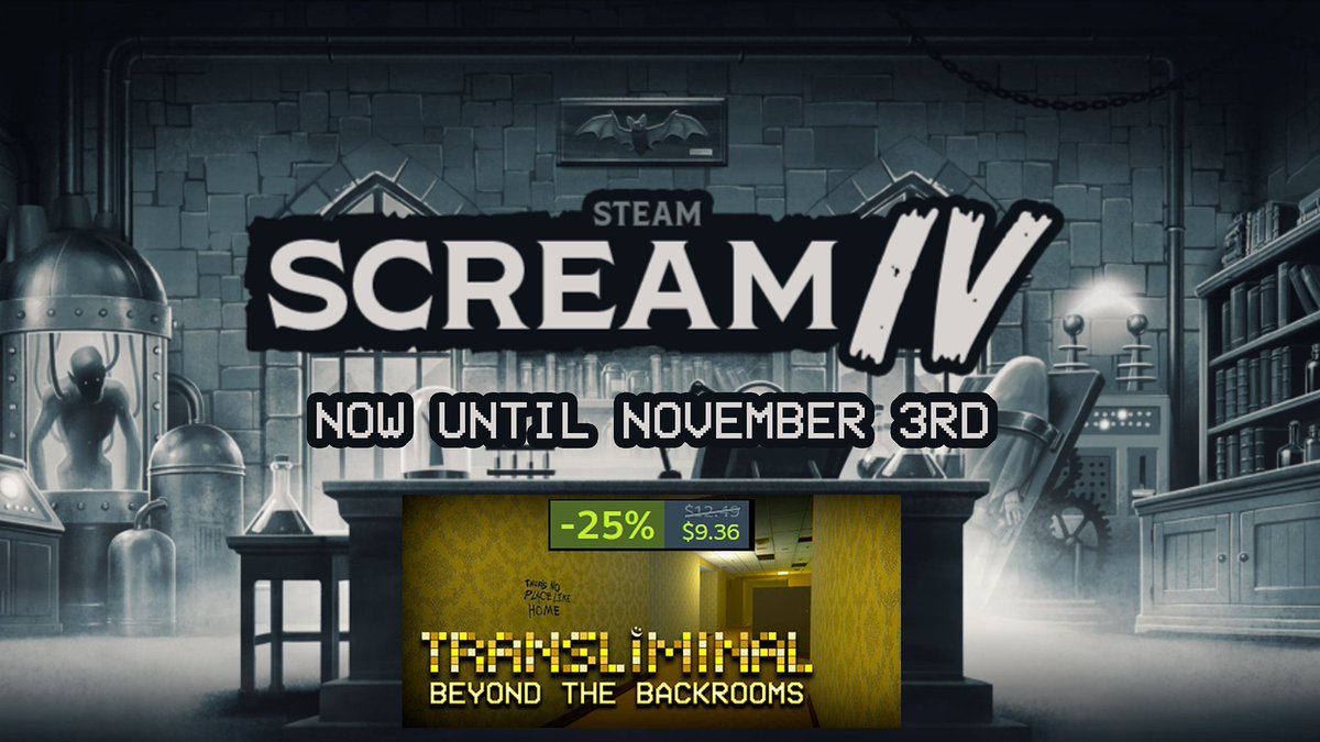 SpatialQuotient's tweet image. Get Transliminal: Beyond The Backrooms for under $10 now.
store.steampowered.com/app/2176070/Tr…
 #liminalspace #liminal #horror #backrooms #thebackrooms