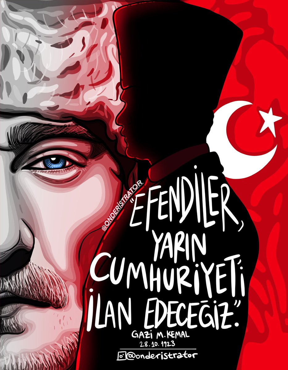 “Efendiler, yarın Cumhuriyet’i ilan edeceğiz.” #GaziMustafaKemal 28.10.1923 🇹🇷
Silüet Referans: <a href="/erenfazlioglutr/">Fazlıoğlu</a> ❤️ Not: Çalışmam hiçbir şekilde ticari anlamda çoğaltılamaz, basılamaz, SATILAMAZ. Tüm hakları saklıdır.
#28ekim #28ekim1923 #MustafaKemalAtatürk #29ekim #Cumhuriyet