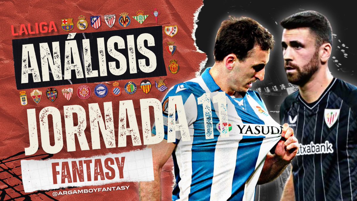 Abro🧵de la Jornada 11 de #LALIGAEASPORTS
 
Vamos con el ANÁLISIS en clave Fantasy de los 10 partidos

NUEVA MANERA de contaros la información. Adjunto las imágenes de las recomendaciones de cada equipo, quitando texto del tuit.

Solo se mantiene:
Últimos 5 enfrentamientos en el