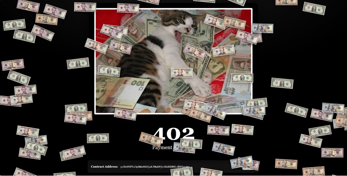 A preview to what's coming. 402cat.xyz