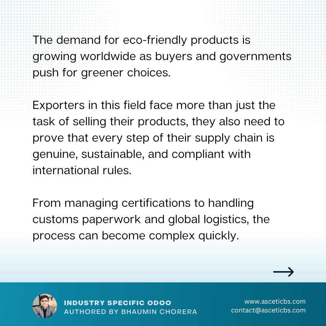 AsceticBs's tweet image. 🌿🌍 Powering Eco-Exports with Smarter ERP!

 🔗 Read more: linkedin.com/pulse/odoo-eco…

#OdooERP #EcoExports #SustainableBusiness #BusinessGrowth #AsceticBusinessSolution